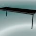 3D Modell Rechteckiger Tischfuß 250x90 cm (Schwarz, Sperrholz, Schwarz) - Vorschau