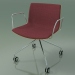 Modelo 3d Cadeira 2044 (4 rodízios, com braços, cromado, com acabamento frontal, polipropileno PO00415) - preview