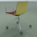 3D Modell Stuhl 2044 (4 Rollen, mit Armlehnen, Chrom, mit Frontverkleidung, Polypropylen PO00415) - Vorschau