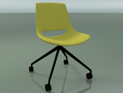 Chair 1207 (4 castors, fixed overpass, polyethylene, V39)