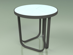 Table d'appoint 008 (Metal Smoke, Glazed Gres Water)