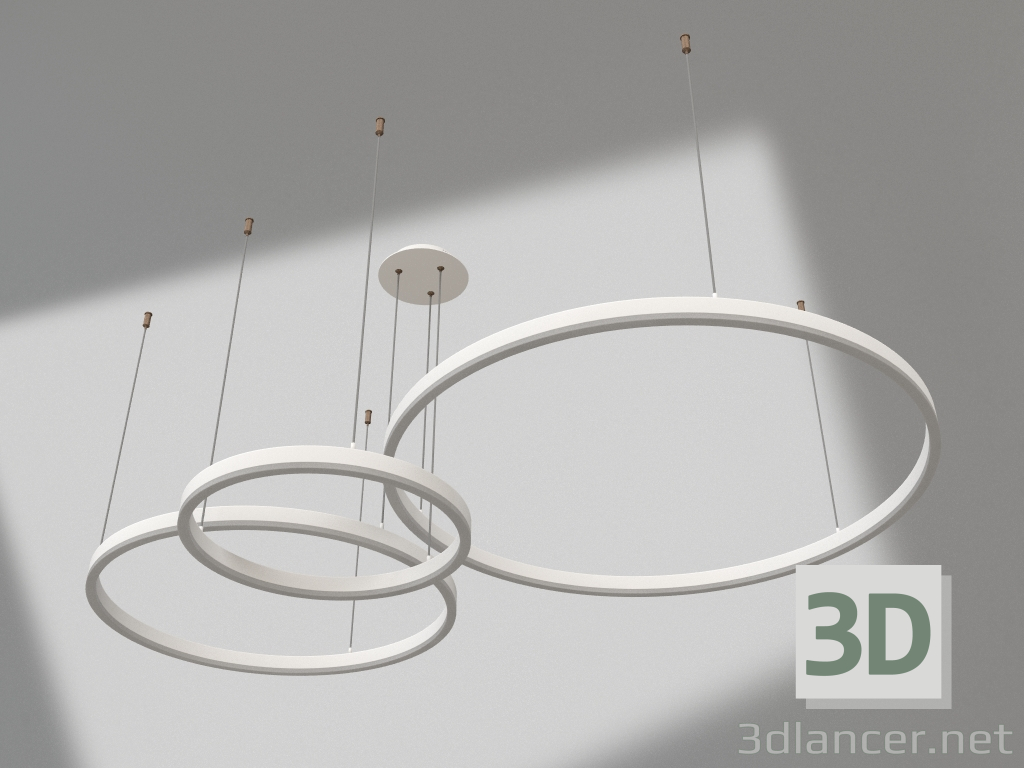 3D modeli Süspansiyon Thor beyaz d80+60+40 (08223,01PA) - önizleme
