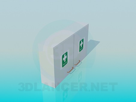 modelo 3D Botiquín de primeros auxilios de pared - escuchar modelo 3D Botiquín de primeros auxilios de pared - escuchar