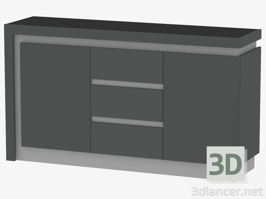 3D modeli Çekmeceli dolap (TYPE LYOK01) - önizleme