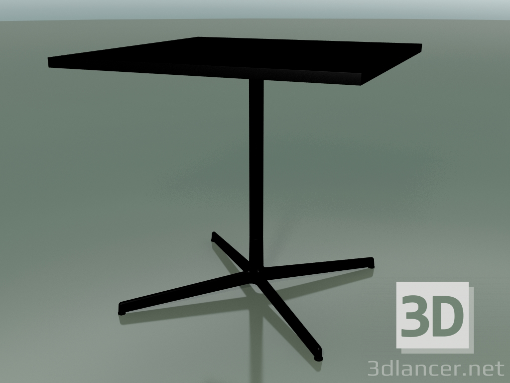 modello 3D Tavolo quadrato 5510, 5530 (H 74 - 79x79 cm, Nero, V39) - anteprima