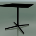 modèle 3D Table carrée 5510, 5530 (H 74 - 79x79 cm, Noir, V39) - preview