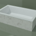 3D modeli Tezgah üstü lavabo (01R131101, Carrara M01, L 60, P 36, H 16 cm) - önizleme