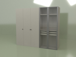 Шкаф 5 дверей GL 150 С (Сизый)