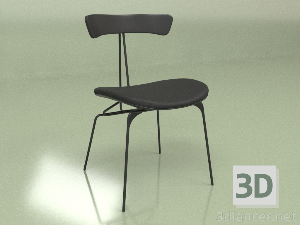 3D Modell Esszimmerstuhl Trum (schwarz) - Vorschau
