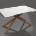 3D modeli Katlanır masa Ravenna 140-180 (beyaz seramik-ceviz) - önizleme