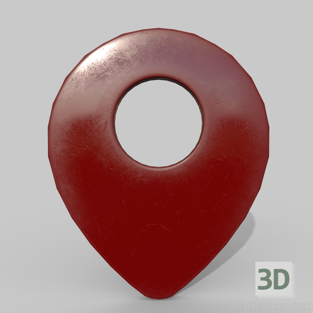 3d model map icon - preview