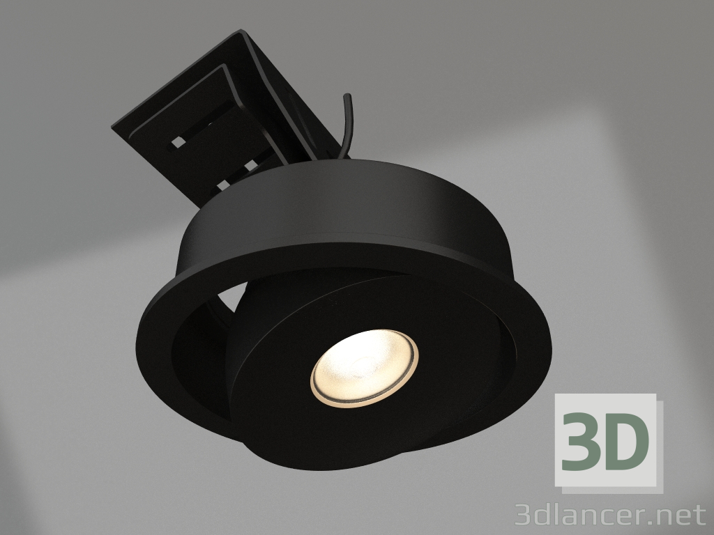 3D modeli Lamba CL-SIMPLE-R78-9W Warm3000 (BK, 45°) - önizleme