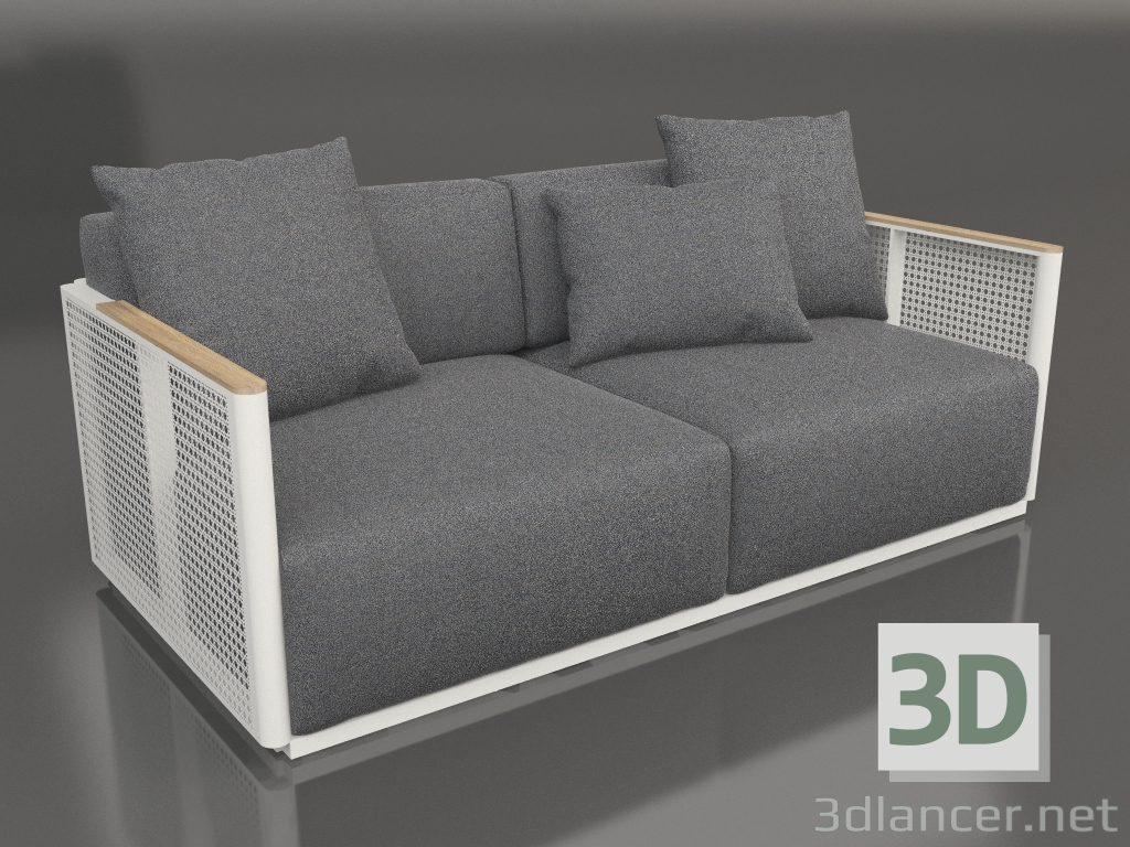 modèle 3D Canapé 2 places (Gris Agate) - preview