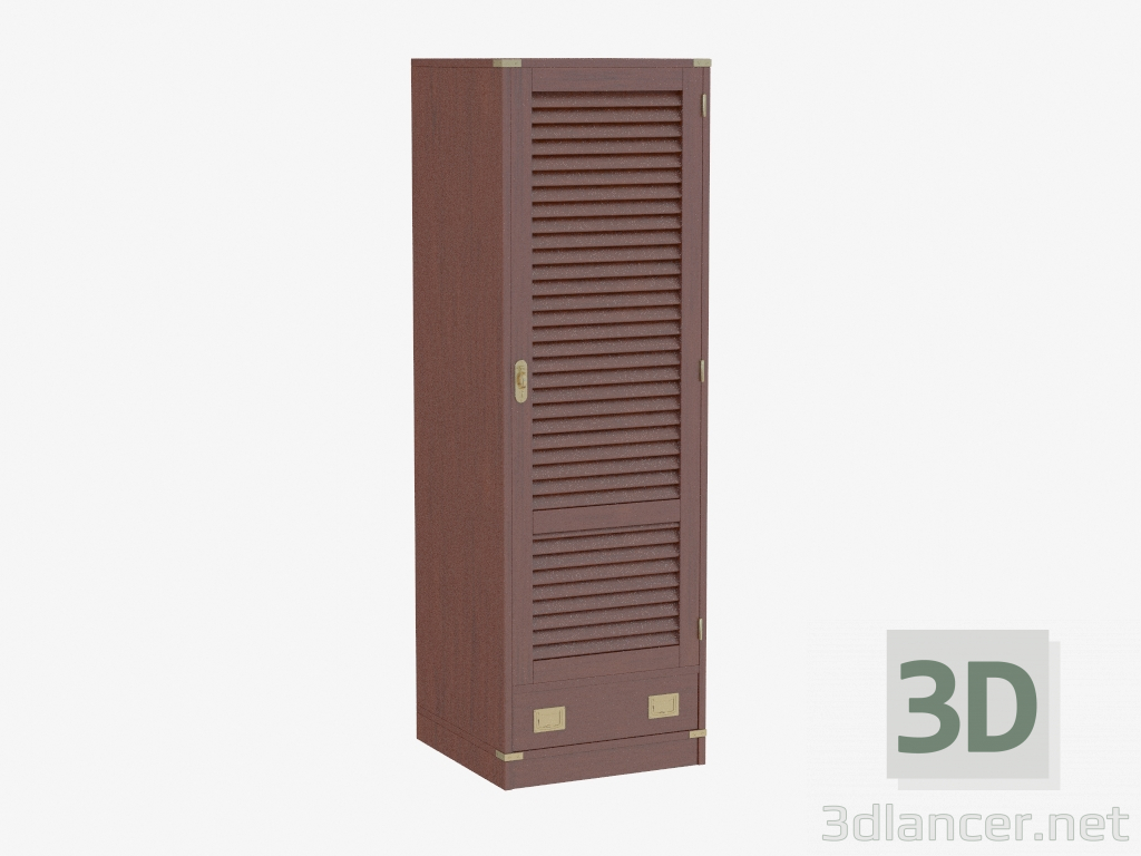 3d model Wooden wardrobe - preview