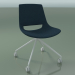 3d model Chair 1216 (4 castors, fixed overpass, fabric upholstery, V12) - preview