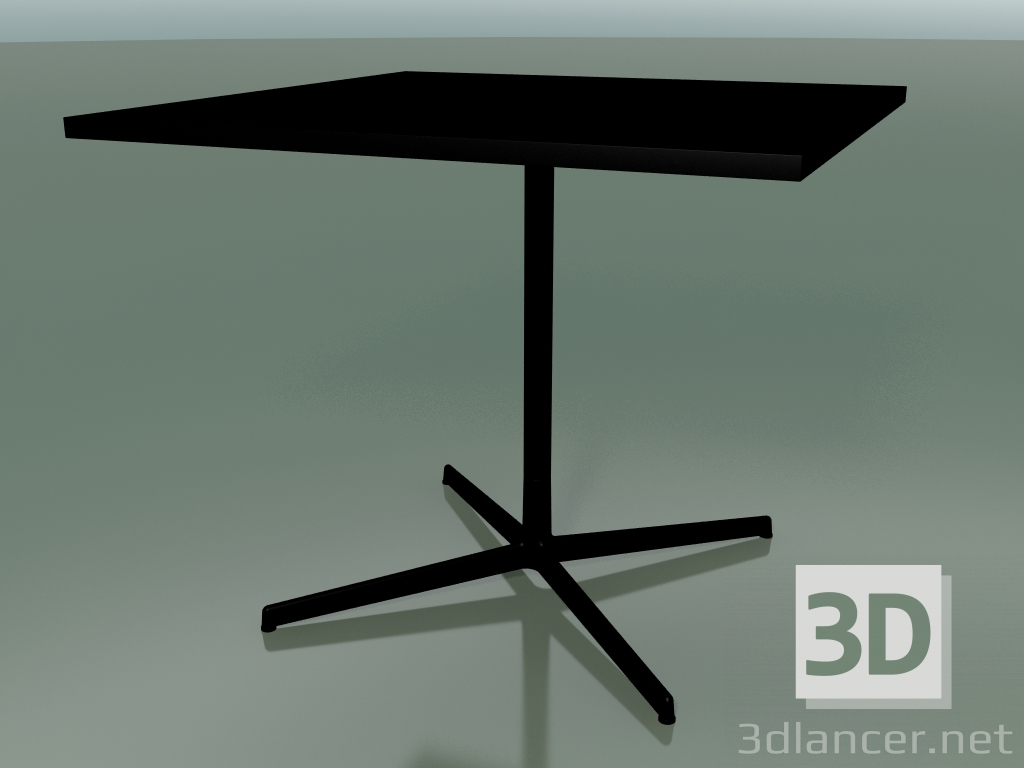 3D Modell Quadratischer Tisch 5511, 5531 (H 74 - 89 x 89 cm, schwarz, V39) - Vorschau