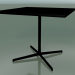 3D Modell Quadratischer Tisch 5511, 5531 (H 74 - 89 x 89 cm, schwarz, V39) - Vorschau