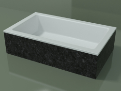 Countertop washbasin (01R131101, Nero Assoluto M03, L 60, P 36, H 16 cm)