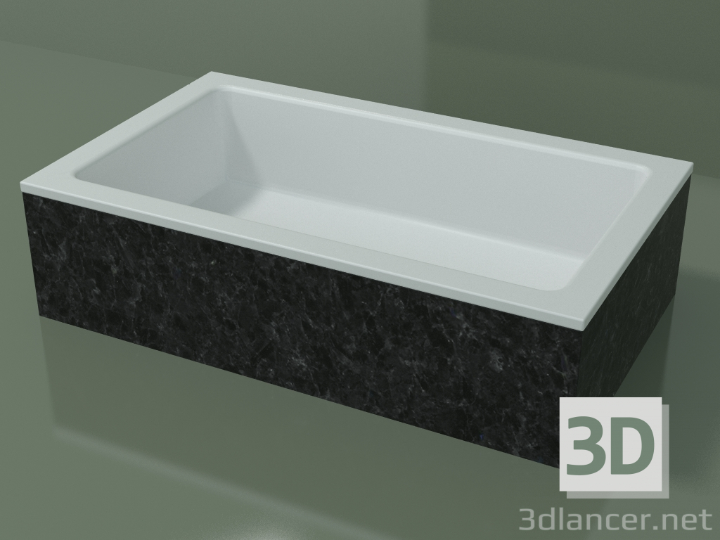 modèle 3D Vasque à poser (01R131101, Nero Assoluto M03, L 60, P 36, H 16 cm) - preview