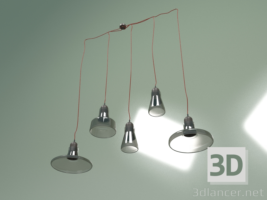 modèle 3D Lampe à suspension Ombres - preview