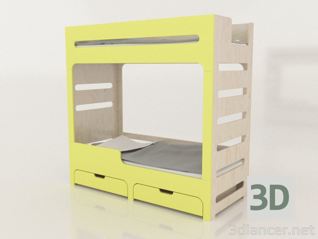 3D Modell Etagenbett MODE HL (UJDHL1) - Vorschau