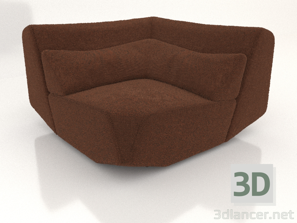 3d model Sofa module M corner - preview