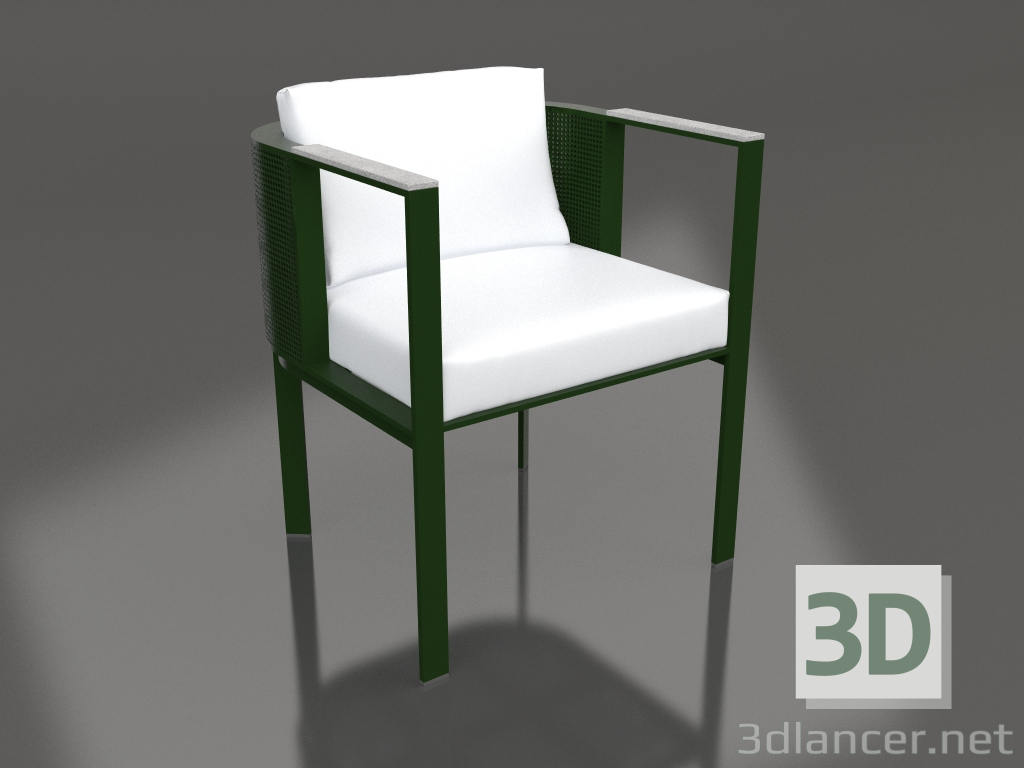 3D Modell Esszimmerstuhl (Flaschengrün) - Vorschau
