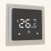 3d model Thermostat with floor sensor (programmable, 16 A, black glass, aluminum, DTEF16B) R98 - preview