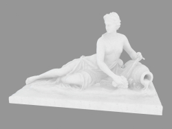 Sculpture en marbre Arethuse