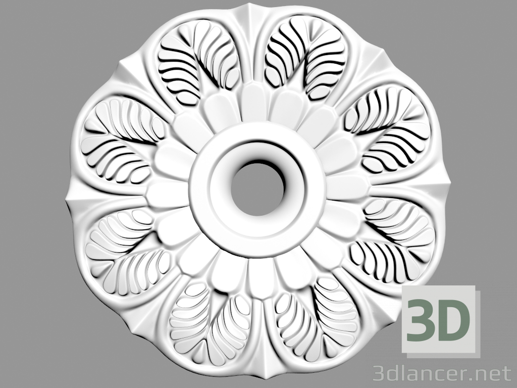 3d model Ceiling outlet (P2) - preview