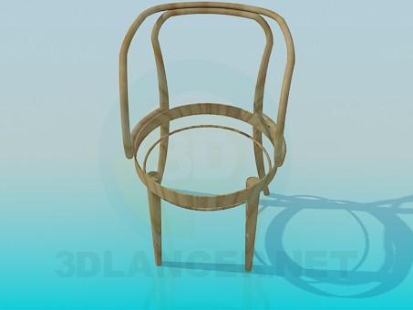 Modelo 3d Cadeira sem assento - preview