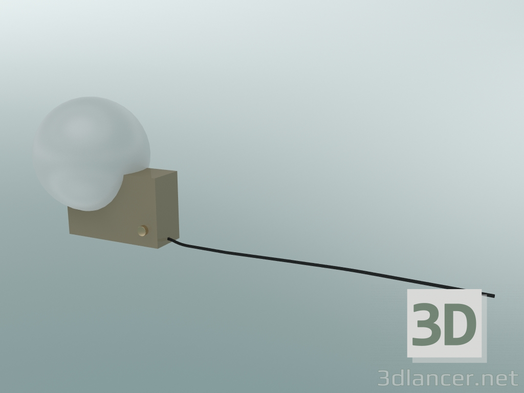 3d model Lámpara de mesa, pared Journey (SHY1, 26х18cm, H 24cm, latón lacado) - vista previa