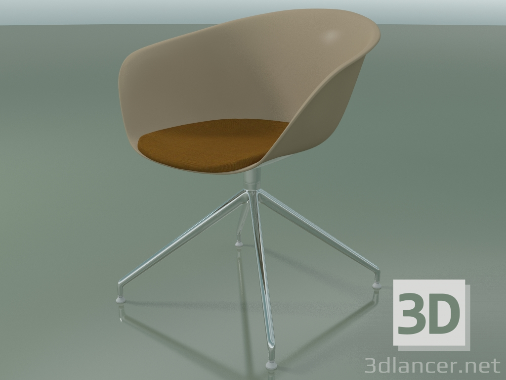 modèle 3D Chaise 4226 (sur un survol, pivotante, avec un coussin sur le siège, PP0004) - preview