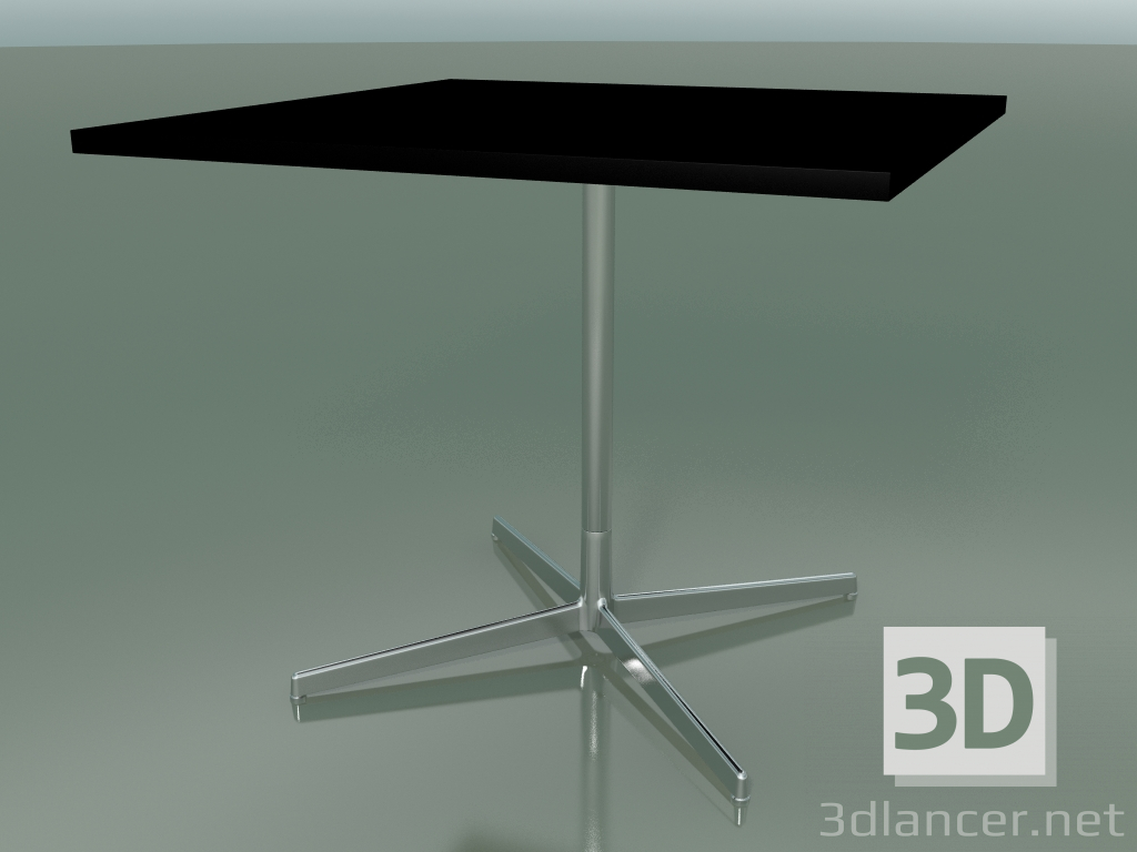 modello 3D Tavolo quadrato 5511, 5531 (H 74 - 89x89 cm, Nero, LU1) - anteprima
