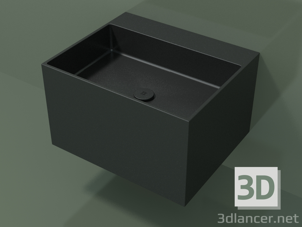 3d model Wall-mounted washbasin (02UN32302, Deep Nocturne C38, L 60, P 50, H 36 cm) - preview