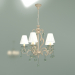 3d model Hanging chandelier 12075-5 (white-Strotskis) - preview