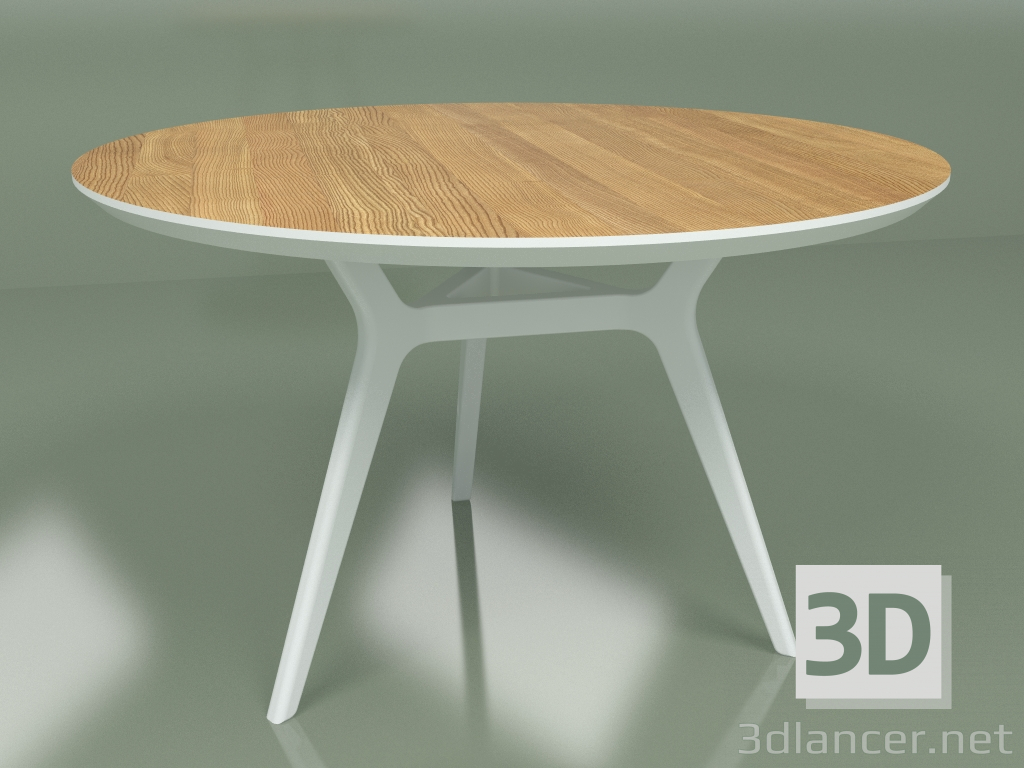3 डी मॉडल डाइनिंग टेबल ग्लैट ओक (सफेद, 1200) - पूर्वावलोकन