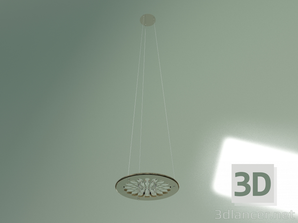 3D Modell Pendelleuchte Scheibendurchmesser 42 - Vorschau