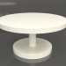 3 डी मॉडल कॉफी टेबल जेटी 022 (डी = 800x400, सफेद प्लास्टिक रंग) - पूर्वावलोकन