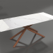3D modeli Katlanır masa Ravenna 160-220 (beyaz seramik-ceviz) - önizleme