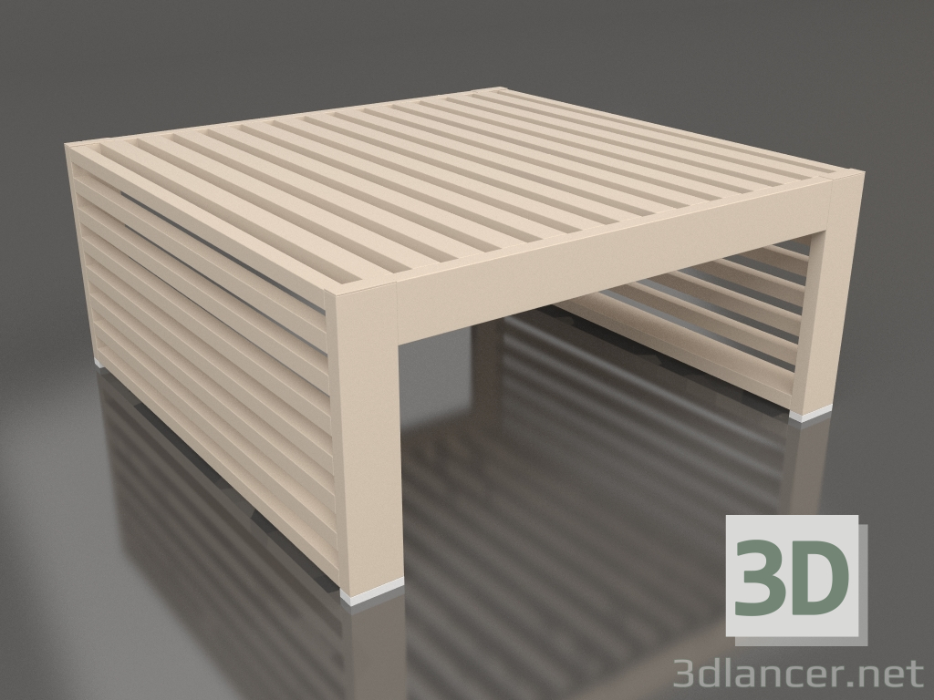 3 डी मॉडल साइड टेबल (रेत) - पूर्वावलोकन