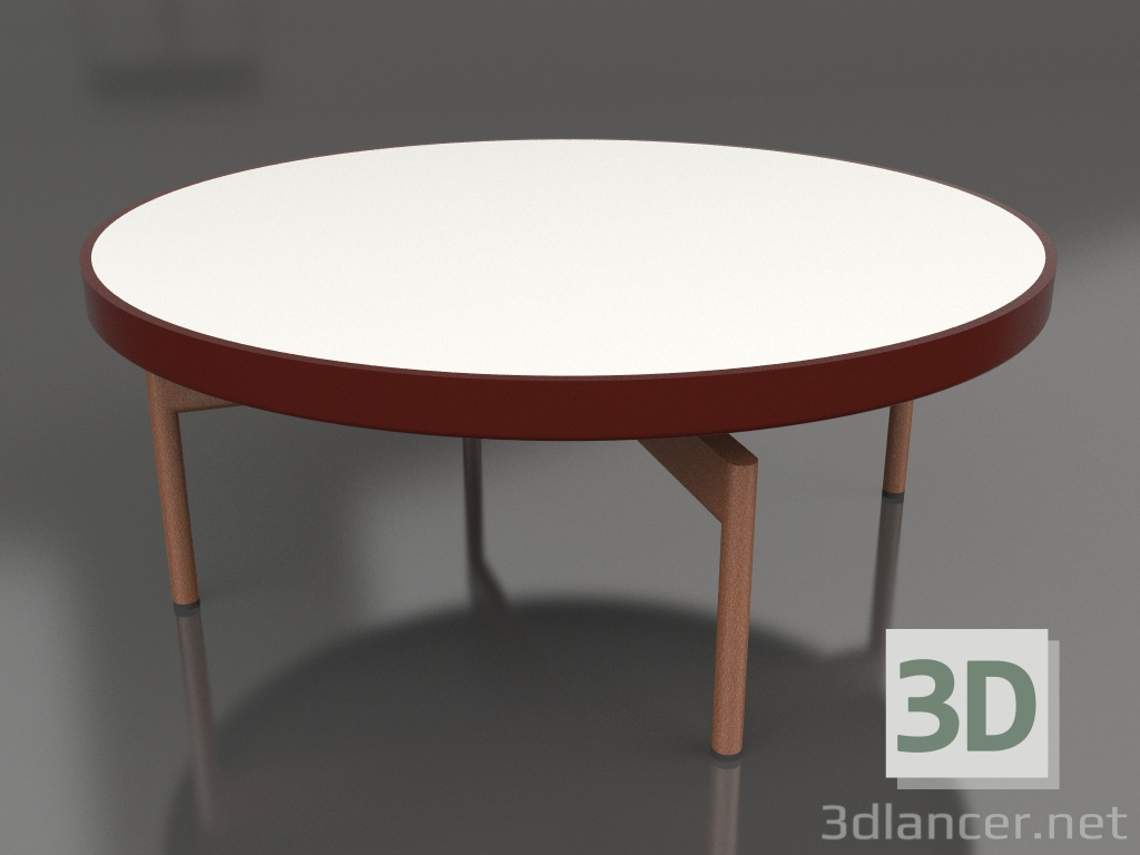 modèle 3D Table basse ronde Ø90x36 (Rouge vin, DEKTON Zenith) - preview
